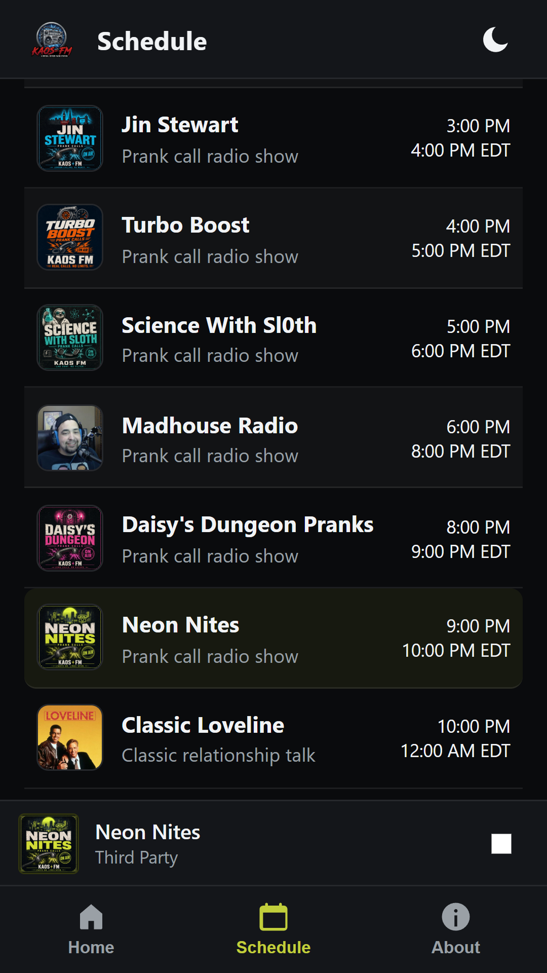KAOS-FM: Prank & Comedy Radio screenshot 3