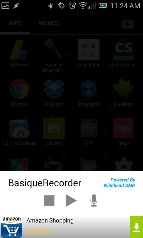 Wideband AMR Recorder (High Compression Voice) screenshot 1